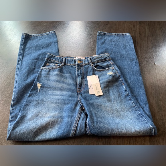 Zara Jeans Zara Straight Leg Full Length Jeans Size 6 Poshmark